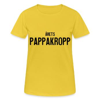 La coupe des papas de cette année - T-shirt respirant Femme - jaune soleil - Devant - AI Model Female 172 dark (172cm)