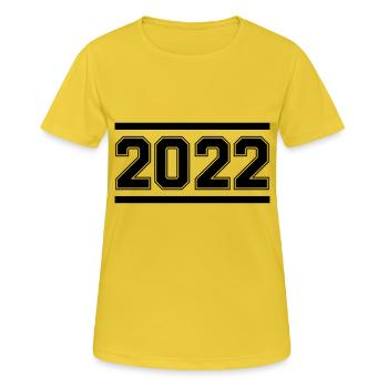2022 - Women's Breathable T-Shirt - sunshine - Front - AI Model Female 172 dark (172cm)