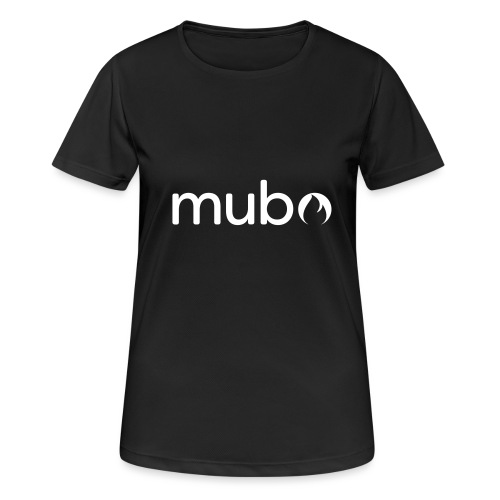 mubo logo Word White - Dame T-shirt svedtransporterende
