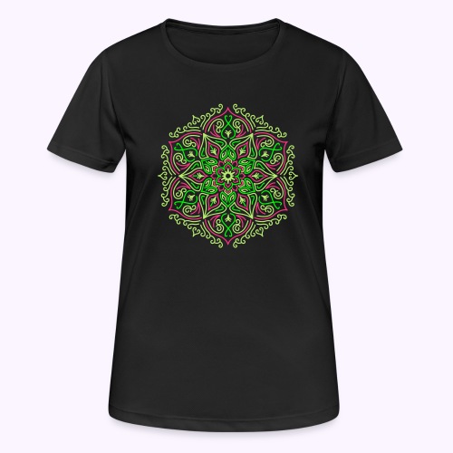 Fire Lotus Mandala - Dame T-shirt svedtransporterende