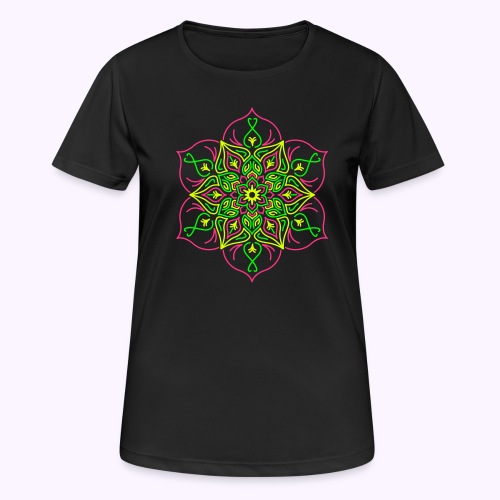 Fire lotusblomst - Dame T-shirt svedtransporterende