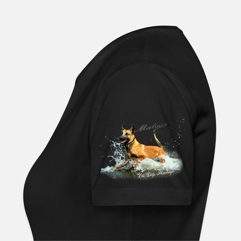 Malinois-Wasserratte Frauen T-Shirt atmungsaktiv