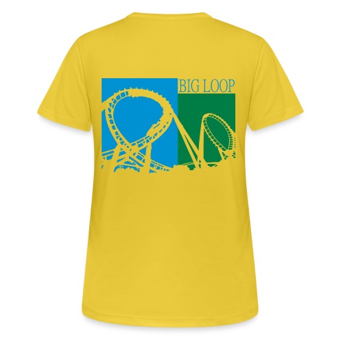 Big Loop Coaster Fan Logo - Frauen T-Shirt atmungsaktiv