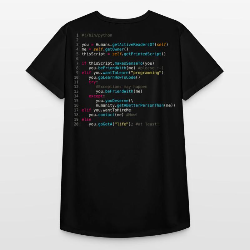 Sei mit Programmierern befreundet (in Python) Frauen T-Shirt atmungsaktiv
