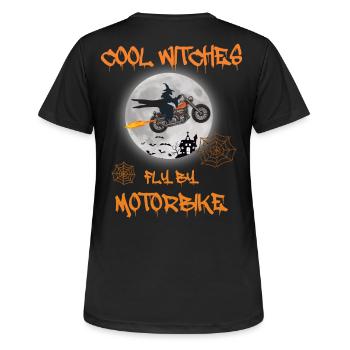 Sorcières cool Motobike - Bike Chopper - T-shirt respirant Femme - noir - Dos - AI Model Female 172 light (172cm)