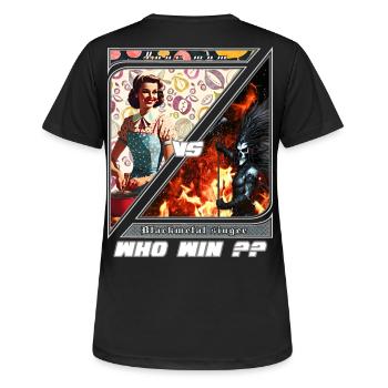 Duel Retro Metal Moderne - T-shirt respirant Femme - noir - Dos - AI Model Female 172 light (172cm)