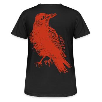 Le Corbeau - Der Rabe Grungy - T-shirt respirant Femme - noir - Dos - AI Model Female 172 light (172cm)