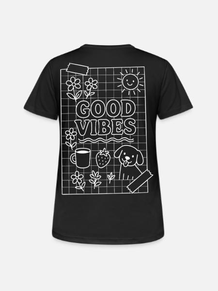 Gute Vibes - Women's Breathable T-Shirt - black