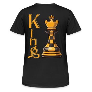 Roi des échecs Élégance - T-shirt respirant Femme - noir - Dos - AI Model Female 172 light (172cm)