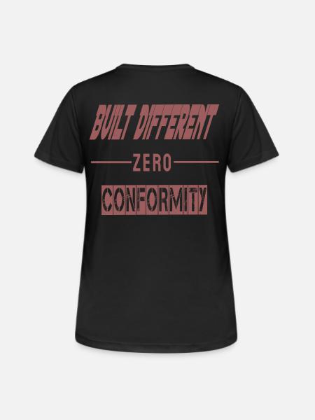 Construit différemment | Sweat à capuche Zero Conformity - T-shirt respirant Femme - noir