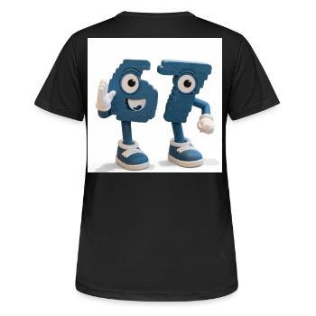 sixseven - Frauen T-Shirt atmungsaktiv - Schwarz - Hinten - AI Model Female 172 light (172cm)