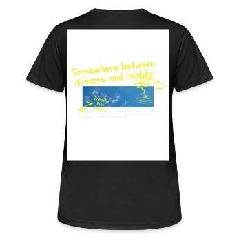Between dream and reality - Women's Breathable T-Shirt - black - Back - AI Model Female 172 light (172cm)