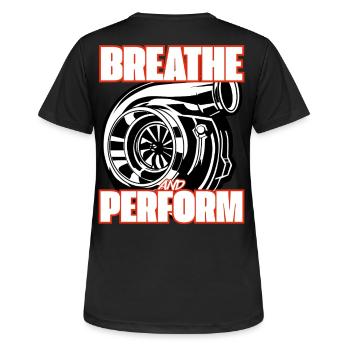 Turbocompresseur - T-shirt respirant Femme - noir - Dos - AI Model Female 172 light (172cm)