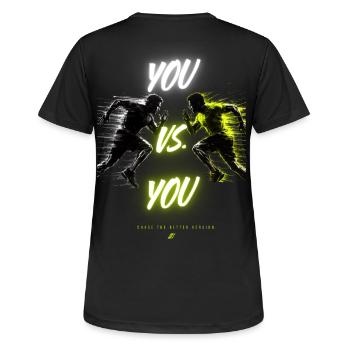 Duel DuGegenDich - T-shirt respirant Femme - noir - Dos - AI Model Female 172 light (172cm)