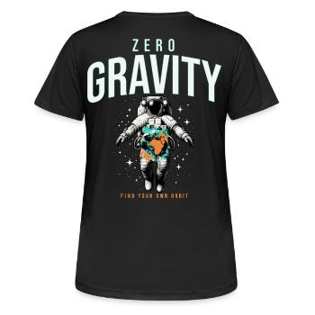 Astronautes en apesanteur terrestre Espace - T-shirt respirant Femme - noir - Dos - AI Model Female 172 light (172cm)