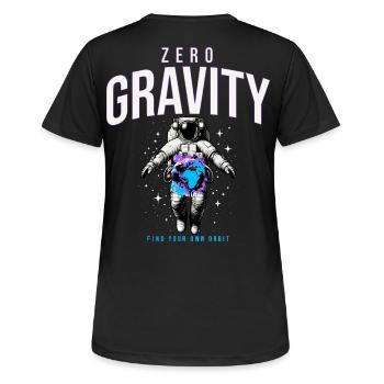 Astronautes en apesanteur terrestre Espace - T-shirt respirant Femme - noir - Dos - AI Model Female 172 light (172cm)
