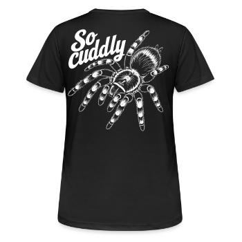 Amour des Tarentules - T-shirt respirant Femme - noir - Dos - AI Model Female 172 light (172cm)