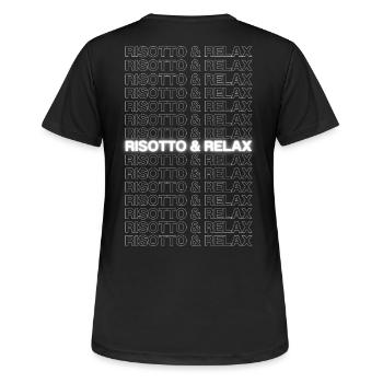 Risotto & Relax - T-shirt respirant Femme - noir - Dos - AI Model Female 172 light (172cm)