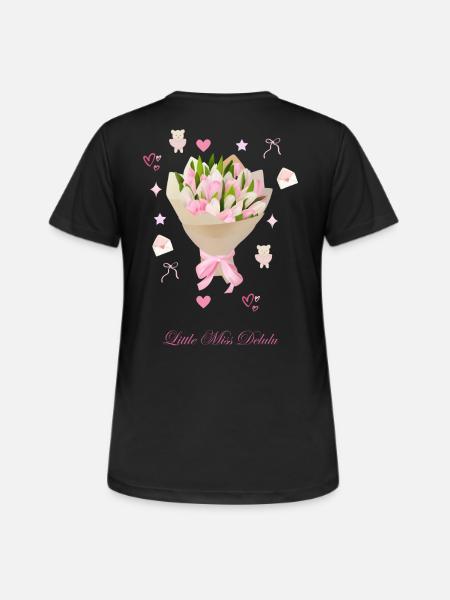 Bouquet - Frauen T-Shirt atmungsaktiv - Schwarz