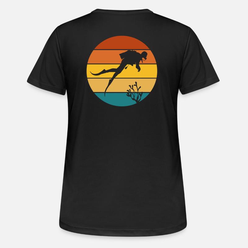 Scuba diving, diving - Women's Breathable T-Shirt - black