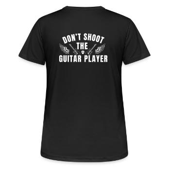 Guitar Player - T-shirt respirant Femme - noir - Dos - AI Model Female 172 light (172cm)