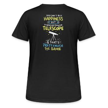Astronomie - Frauen T-Shirt atmungsaktiv - Schwarz - Hinten - AI Model Female 172 light (172cm)