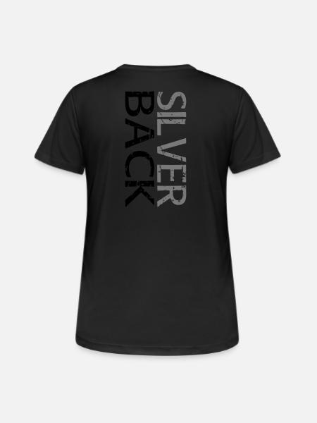 SILVERBACK (Two-line) - Women's Breathable T-Shirt - black