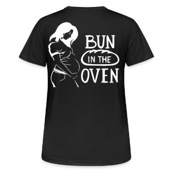 Rôti Tube Bun Four Enceinte Enceinte Enceinte - T-shirt respirant Femme - noir - Dos - AI Model Female 172 light (172cm)