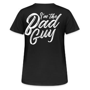 I’m the Bad Guy sort citation de Billie musique chanson duh - T-shirt respirant Femme - noir - Dos - AI Model Female 172 light (172cm)