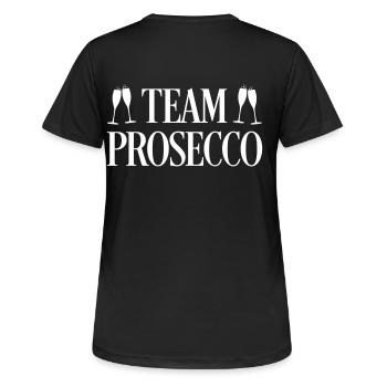 Équipe Prosecco - T-shirt respirant Femme - noir - Dos - AI Model Female 172 light (172cm)