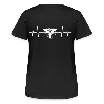 Heartbeat Last us of the Dog Naughty Fireflies - Women's Breathable T-Shirt - black - Back - AI Model Female 172 light (172cm)