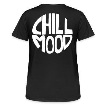 Chill Mood - Women's Breathable T-Shirt - black - Back - AI Model Female 172 light (172cm)