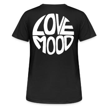 Love Mood - Women's Breathable T-Shirt - black - Back - AI Model Female 172 light (172cm)