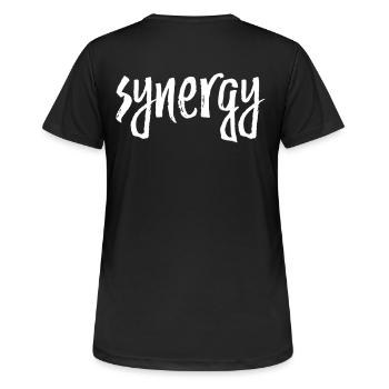 Synergie - T-shirt respirant Femme - noir - Dos - AI Model Female 172 light (172cm)