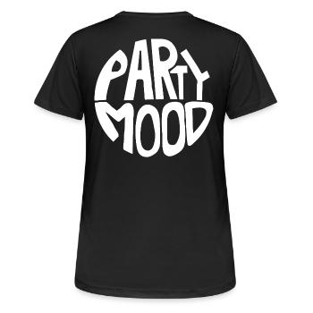 Party Mood - Women's Breathable T-Shirt - black - Back - AI Model Female 172 light (172cm)