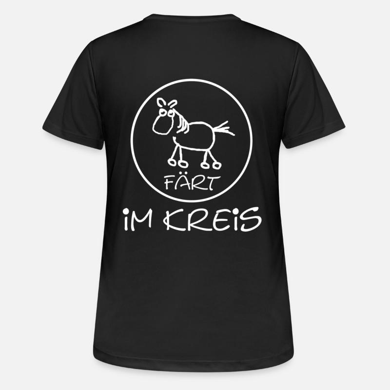 faert_im_kreis_weiss - Women's Breathable T-Shirt - black