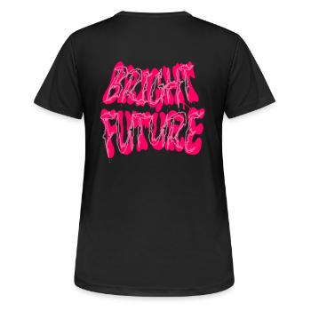 Bright future - Women's Breathable T-Shirt - black - Back - AI Model Female 172 light (172cm)