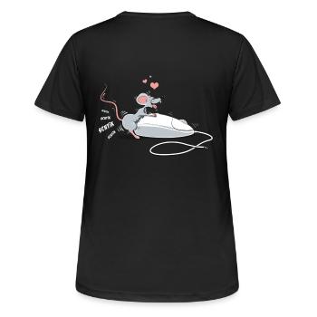 The Mouse... - T-shirt respirant Femme - noir - Dos - AI Model Female 172 light (172cm)