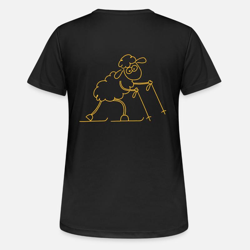 Ski de randonnée mouton - T-shirt respirant Femme - noir