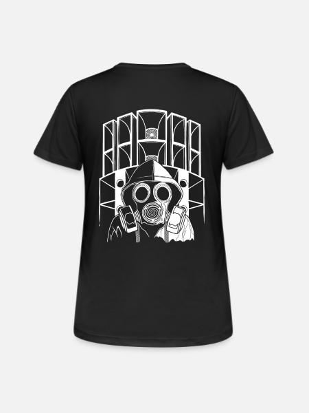 Tekno 23 masque à gaz Sound System - T-shirt respirant Femme - noir