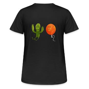 HAVE FUN - T-shirt respirant Femme - noir - Dos - AI Model Female 172 light (172cm)