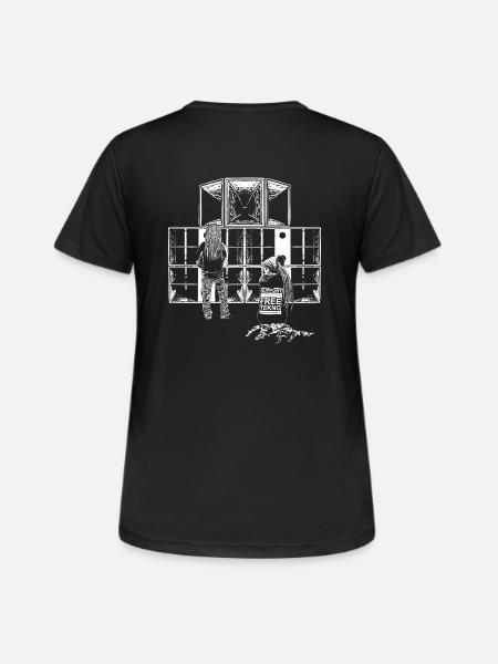 Support Free Tekno sound system - Women's Breathable T-Shirt - black