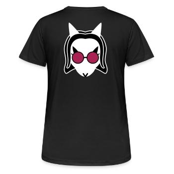 Der Ekuroeil der Dunkelheit - Frauen T-Shirt atmungsaktiv - Schwarz - Hinten - AI Model Female 172 light (172cm)