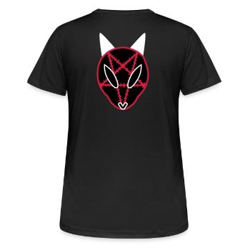 Pentekuroeil - T-shirt respirant Femme - noir - Dos - AI Model Female 172 light (172cm)