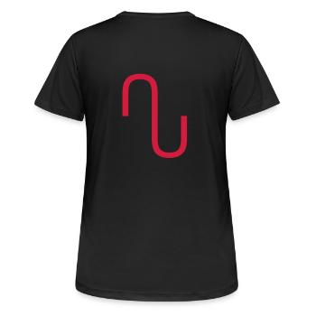 Nouveaux Homéopathie - guérison caractères - T-shirt respirant Femme - noir - Dos - AI Model Female 172 light (172cm)