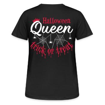 Halloween Queen - trick or treat - Women's Breathable T-Shirt - black - Back - AI Model Female 172 light (172cm)