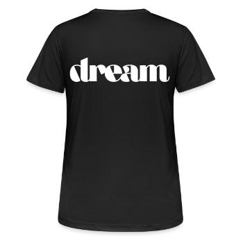 Rêve - T-shirt respirant Femme - noir - Dos - AI Model Female 172 light (172cm)