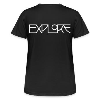 Explorer - T-shirt respirant Femme - noir - Dos - AI Model Female 172 light (172cm)