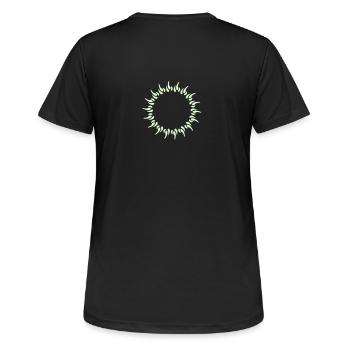 sun - T-shirt respirant Femme - noir - Dos - AI Model Female 172 light (172cm)