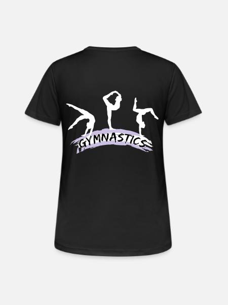 Gymnastique, gymnastes - T-shirt respirant Femme - noir